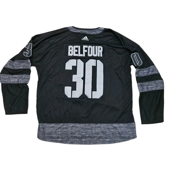 Adidas Chicago Blackhawks 100th Anniversary Ed Belfour #30 Jersey – Size 60 - Picture 2 of 3